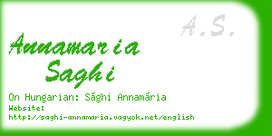 annamaria saghi business card
