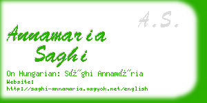 annamaria saghi business card